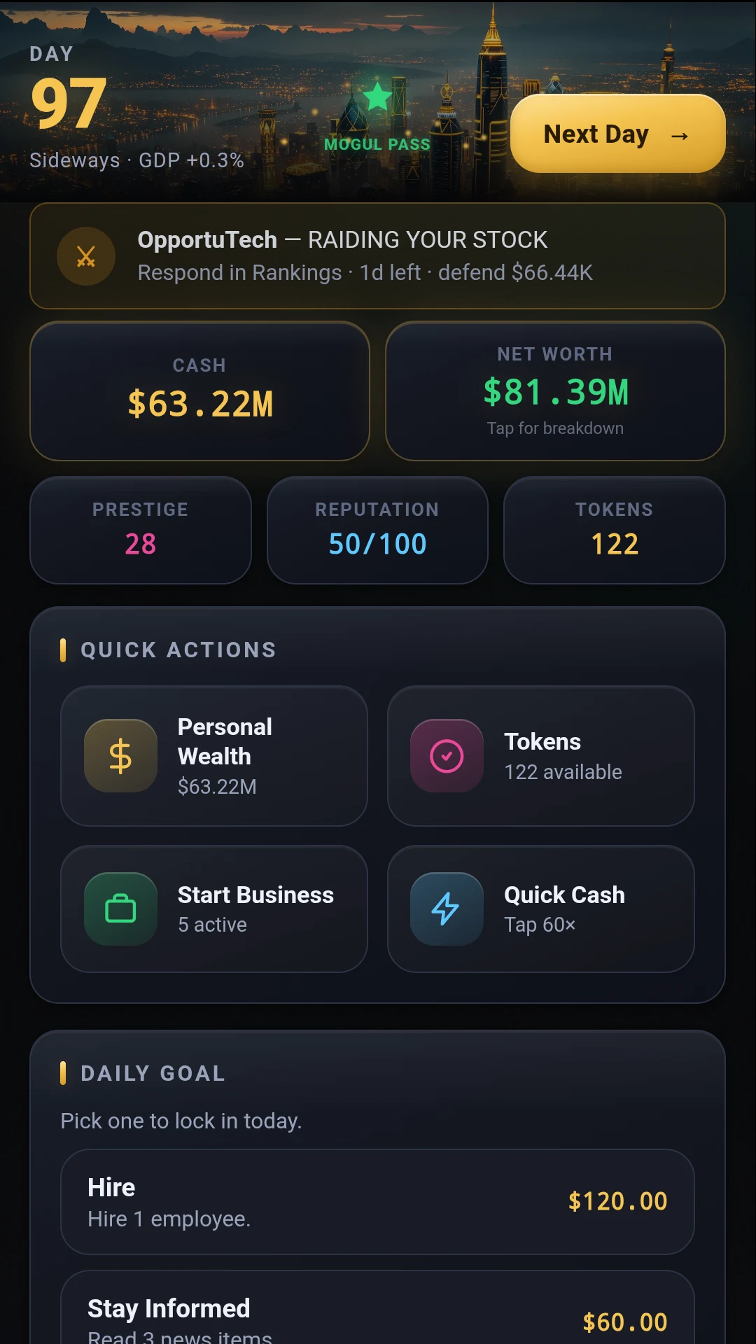 MOGUL - Empire Tycoon Sim screenshot